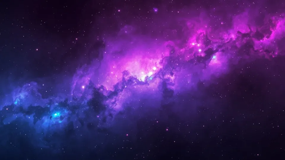 violet-blue interstellar stardust cloud